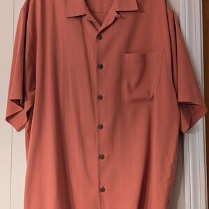 Tommy Bahama Men's Terracotta Button-Down Shirt